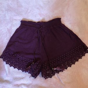 Maroon Cloth shorts